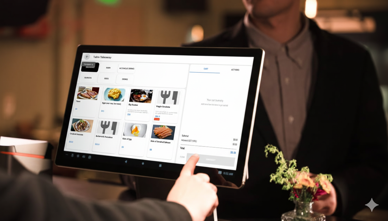 Hivive Android Dual Screen POS System 15.6" + 10" Tap to Pay